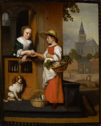 Vegetable Seller by Nicolaes Maes